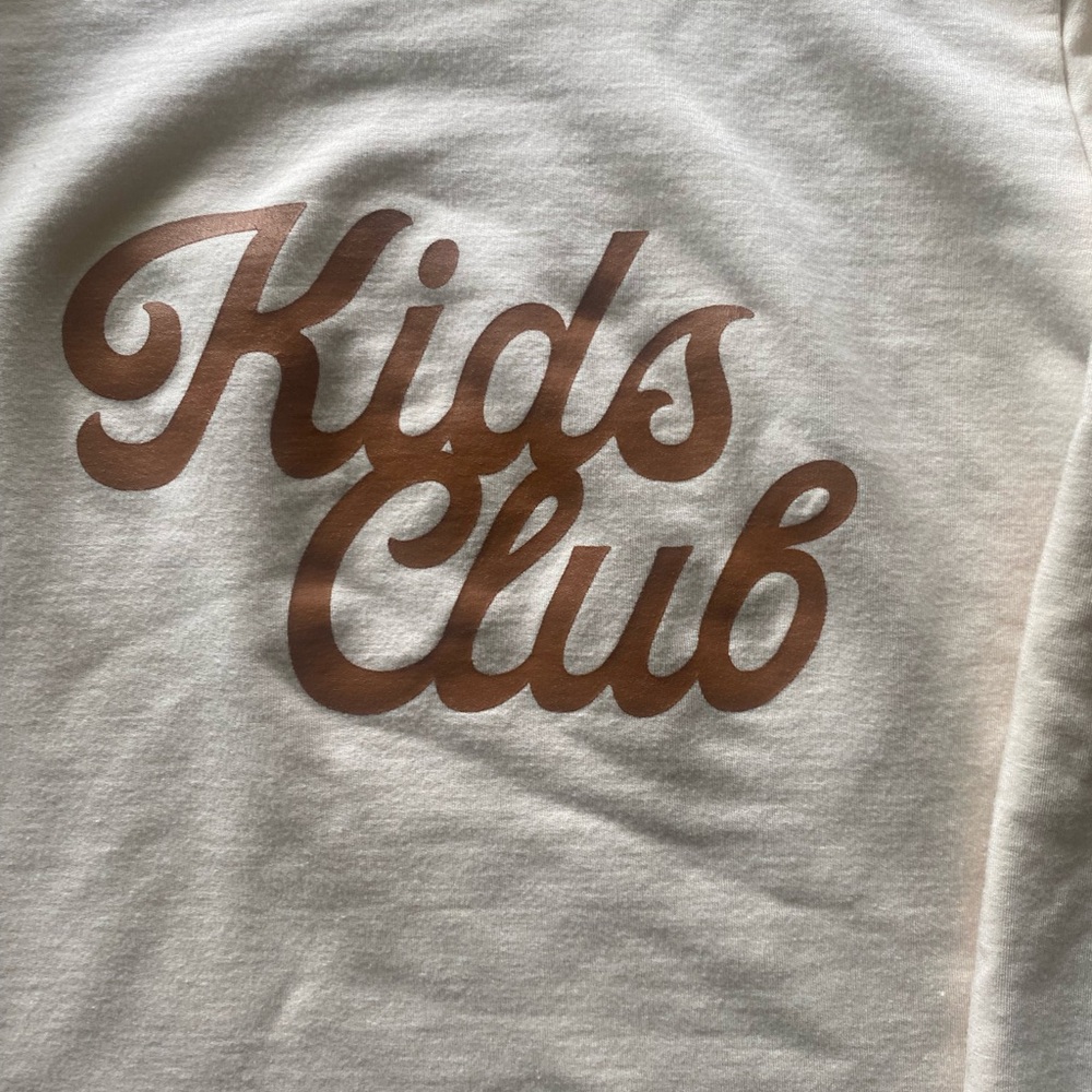 Haven Kids "Kids Club" Cream Shirt size 6-7 - Picture 7 of 9